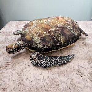 Tree House Kids 31" Giant Sea Turtle Soft Stuffed Pillow Plush Realistic 2024